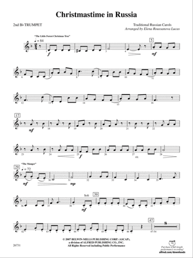 Christmastime in Russia: 2nd B-flat Trumpet