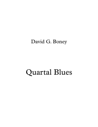 Quartal Blues