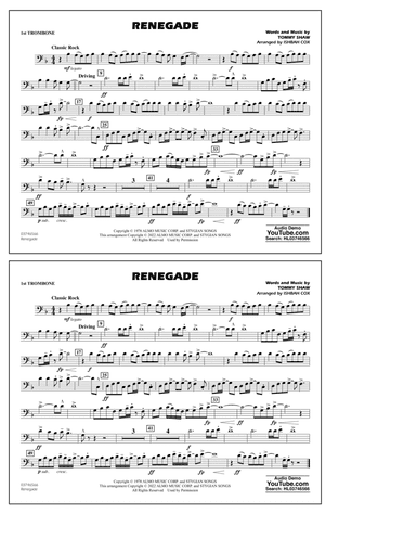 Renegade (arr. Ishbah Cox) - 1st Trombone