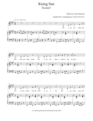 Rising Sun (Thankful!)