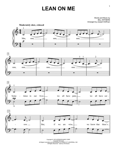 Lean On Me (arr. Joseph Hoffman)