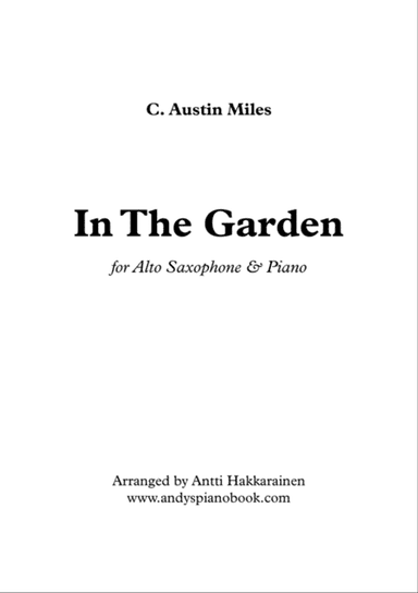 In The Garden - Alto Saxophone & Piano
