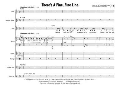 There's A Fine, Fine Line - Score Only