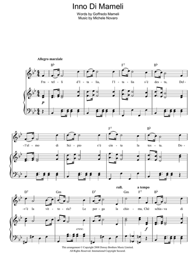 Inno Di Mameli (Italian National Anthem)