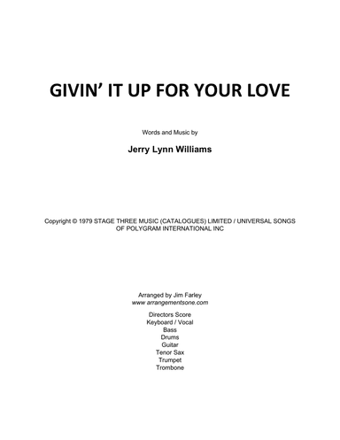 Givin' It Up For Your Love