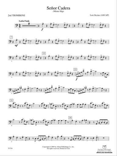 Señor Cadera (Mister Hip): 2nd Trombone