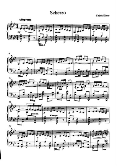Scherzo for piano