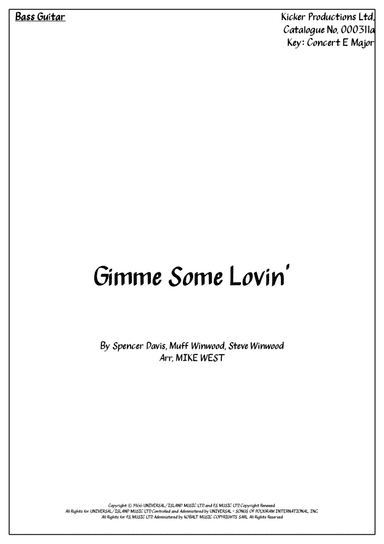 Gimme Some Lovin'