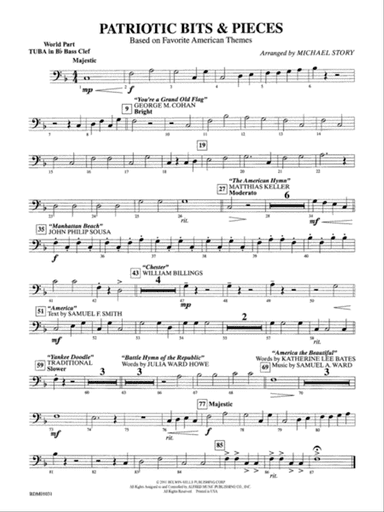 Patriotic Bits & Pieces (based on Favorite American Themes): (wp) B-flat Tuba B.C.