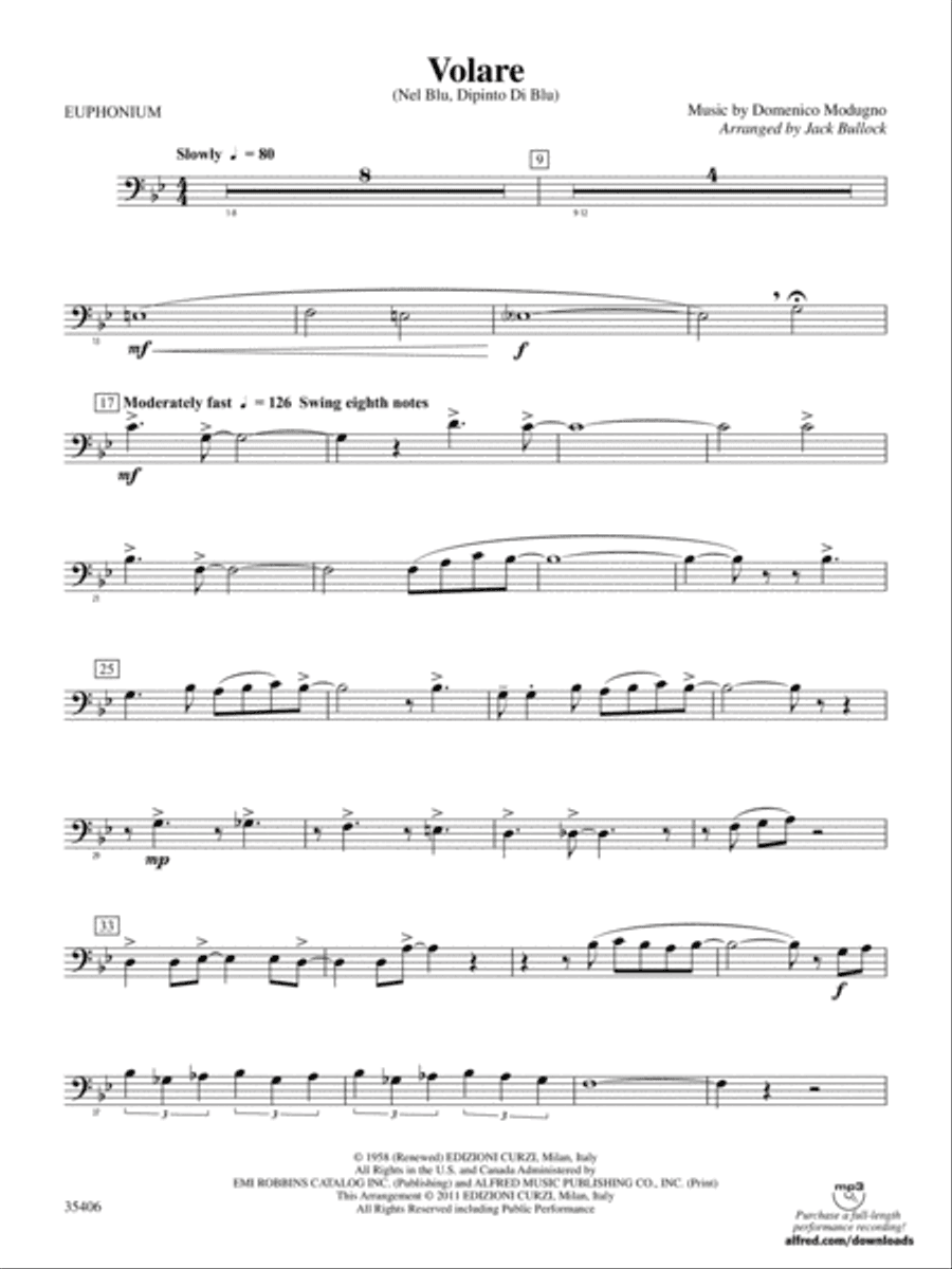 Volare: Baritone B.C.