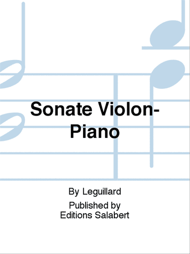 Sonate Violon-Piano