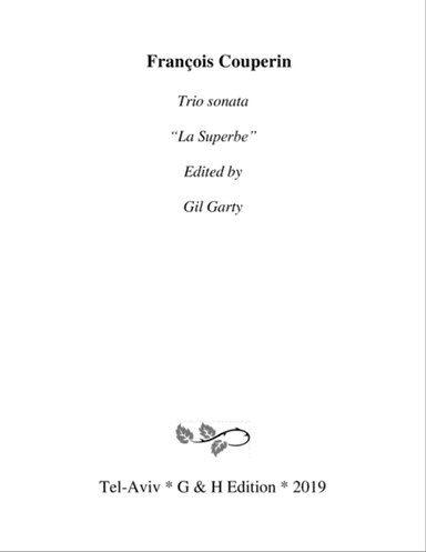 Trio sonata "La Superbe" (original version)