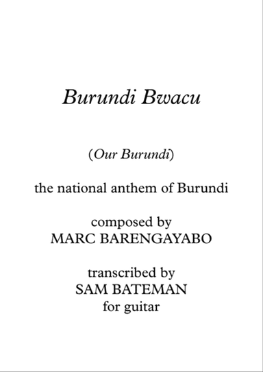 Burundi Bwacu