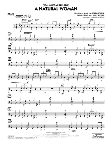 (You Make Me Feel Like) A Natural Woman (arr. Paul Murtha) - Drums
