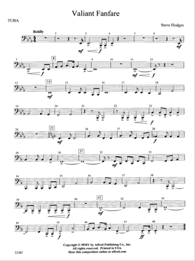 Valiant Fanfare: Tuba