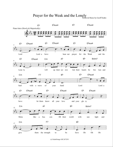 Prayer for The Weak and The Lonely