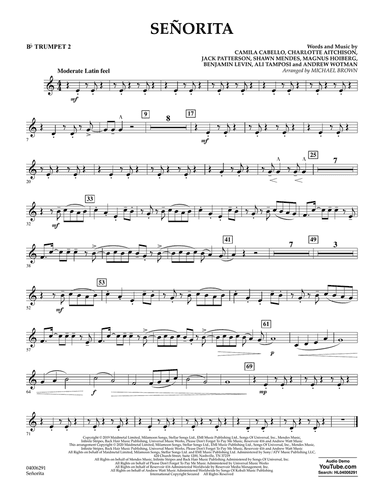 Señorita (arr. Michael Brown) - Bb Trumpet 2