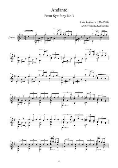 Andante from Symfony No.3