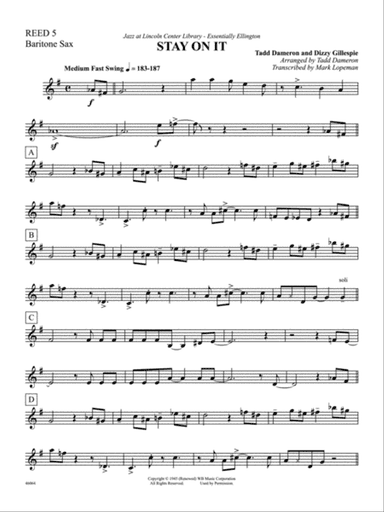 Stay On It: E-flat Baritone Saxophone