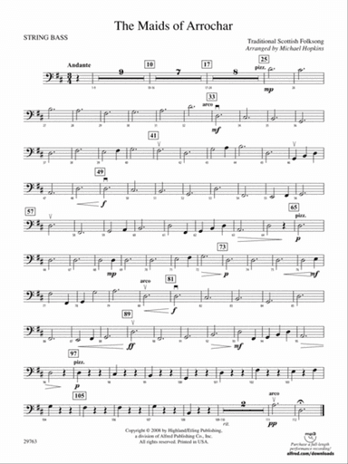 The Maids of Arrochar: String Bass