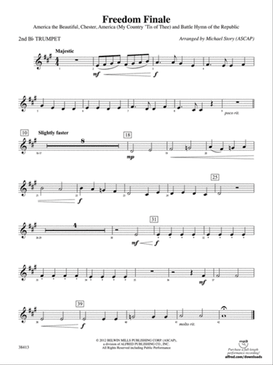 Freedom Finale: 2nd B-flat Trumpet