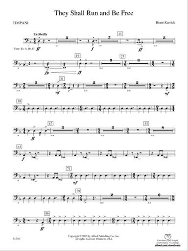 They Shall Run and Be Free: Timpani
