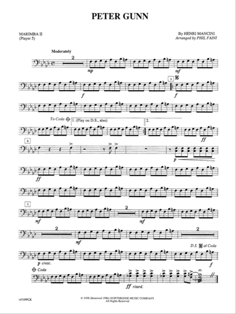 Peter Gunn: 2nd Mallet Percussion