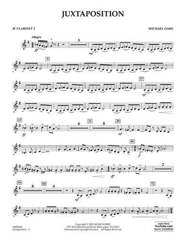 Juxtaposition - Bb Clarinet 3