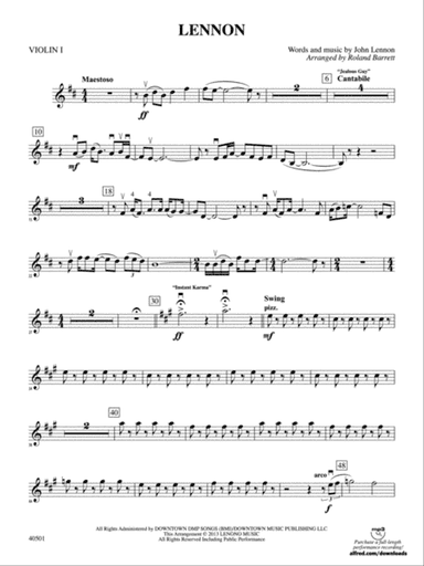 Lennon: 1st Violin