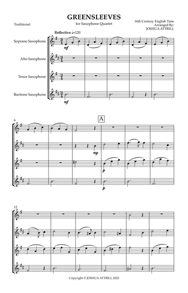 Greensleeves (Sax Quartet)