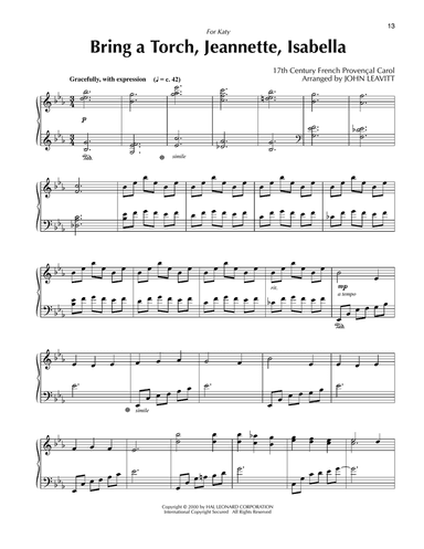 Bring A Torch, Jeannette, Isabella (arr. John Leavitt)
