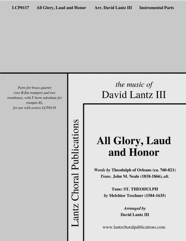 All Glory, Laud and Honor