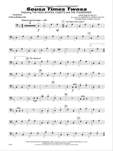 Sousa Times Twosa: (World Part) B-flat Tuba B.C.