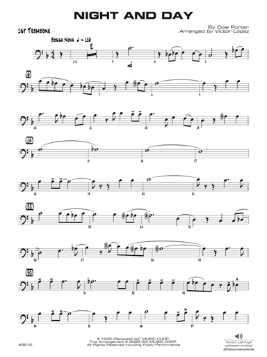 Night and Day: 1st Trombone