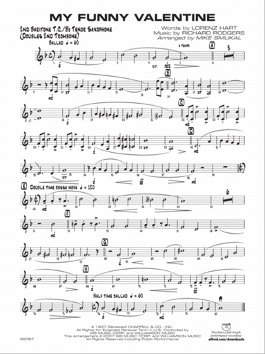 My Funny Valentine: 2nd Baritone T.C.