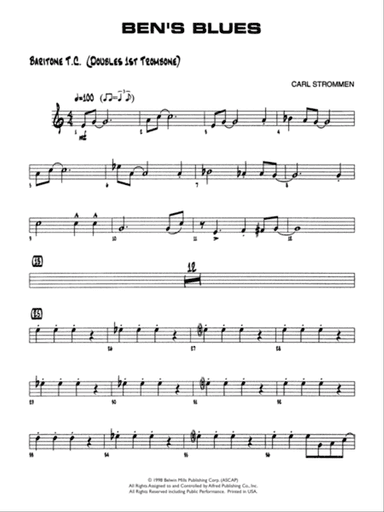 Ben's Blues: Baritone T.C.