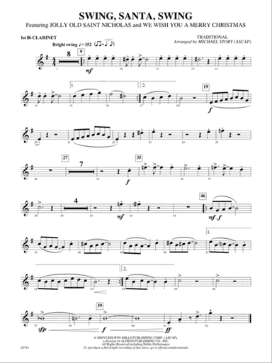 Swing, Santa, Swing: 1st B-flat Clarinet
