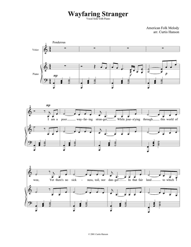 Wayfaring Stranger (key of Am)