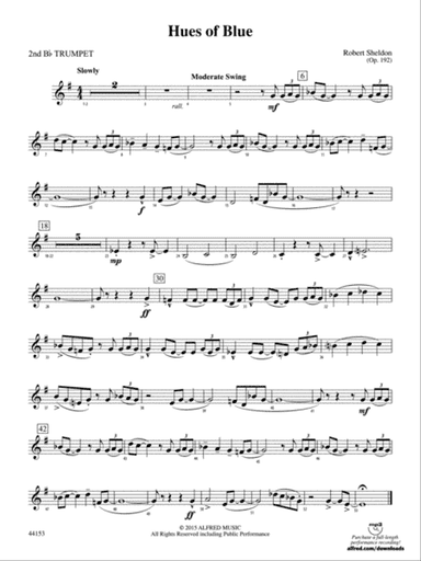 Hues of Blue: 2nd B-flat Trumpet