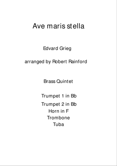 Ave maris stella