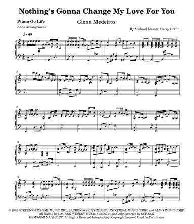 Nothing's Gonna Change My Love For You