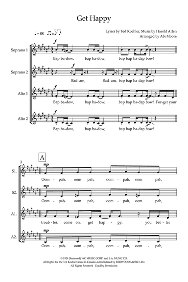 Get Happy (arr. Abi Moore)