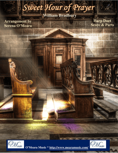Sweet Hour of Prayer, Harp Duet, Score & Parts