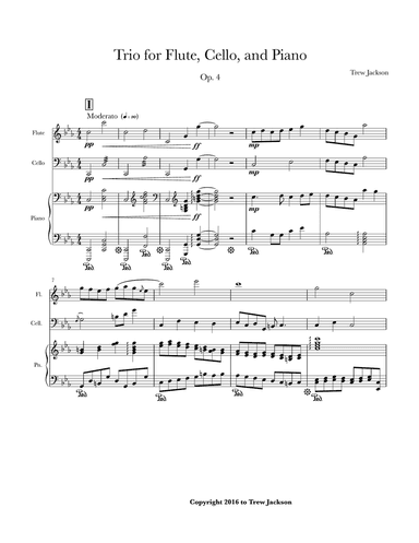 Trio for Flute, Cello, & Piano