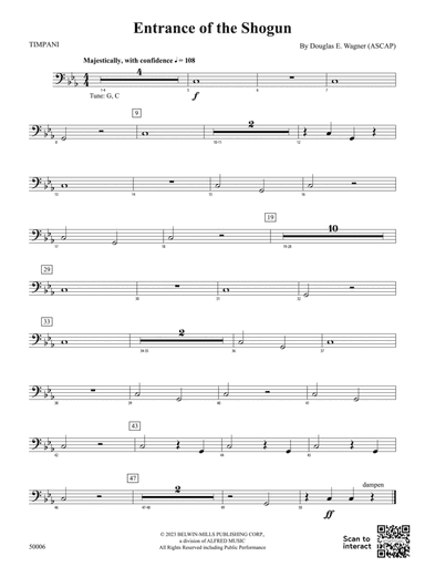 Entrance of the Shogun: Timpani
