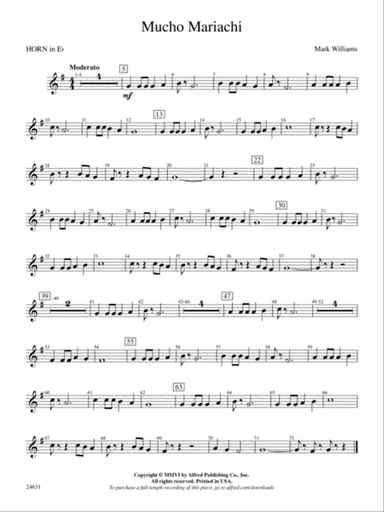 Mucho Mariachi: (wp) 1st Horn in E-flat