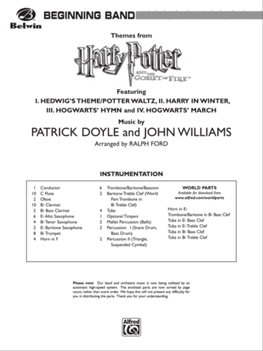 Harry Potter and the Goblet of Fire, Themes from: Score