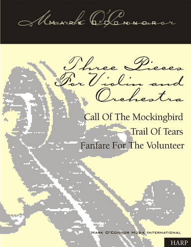 Three Pieces For Violin and Orchestra "Violin Concerto No. 2" (string parts – violin and symphony