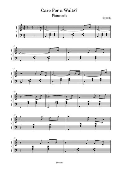 CARE FOR A WALTZ?