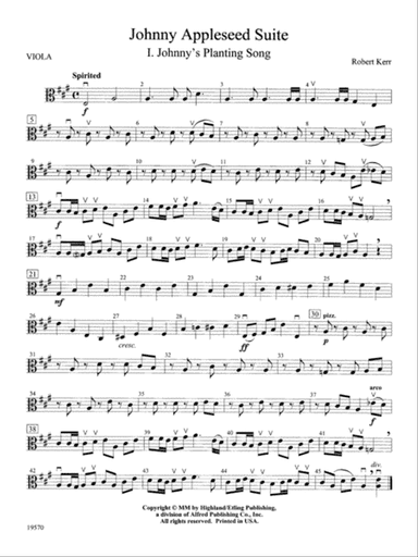 Johnny Appleseed Suite: Viola